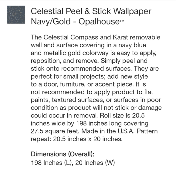 Opalhouse Wall Decor Opalhouse Celestial Peel Stick Wallpaper